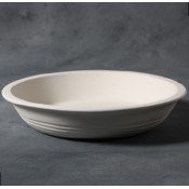 9" Pie Plate stoneware bisque
