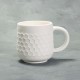 Honeycomb Mug stoneware bisque