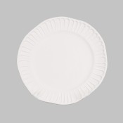 Fluted Salad Plate stoneware bisque