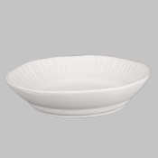 Fluted Large Bowl stoneware bisque