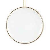 China Plate Ornament - 4" Gold Rim & Magnet