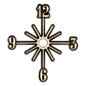 Sunburst Clock Face - 3" 