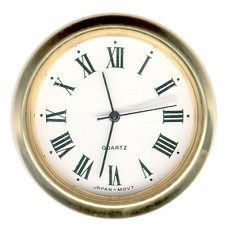 1-7/16" Roman numeral style clock insert movement