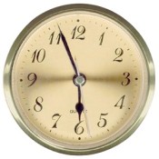 3.5" Arabic style insert movement clock