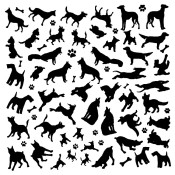 Dogs Glass Decals