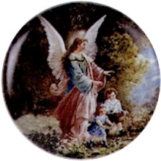 Virma 1946 Angel with Children Decal