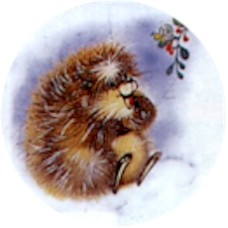 Virma 1336 Little raccoon, rabbit, tiger, porcupine and duck Decal
