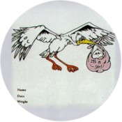 Virma decal 1852 - Stork with baby