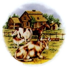 Virma 1308 Barnyard Cows Decal