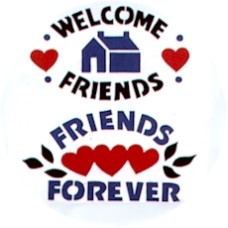 Virma 1480 Welcome Friends design Decal