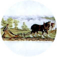 Virma 1686 Work Horse and Farmer mug wrap Decal