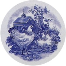 Virma 1740 Chickens and Barn Decal