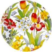 Virma decal 1590- Flowers Cover all, Orange, Yellow, Purple.