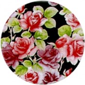 Virma decal 1594- Pink/Red Flower Cover all, Black Background