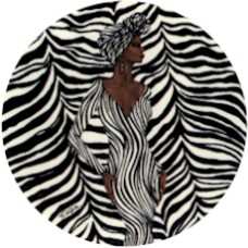 Virma 3240 Zebra stripe woman Decal