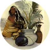 Virma decal 3242AA-Island Woman Mural