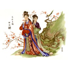 Virma 2388 - Women in Kimonos 3 Decal