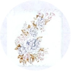 Virma 1048 Blue/Pink Flowers Decal