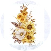 Virma decal 1082- Yellow Flowers Bouquet