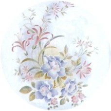 Virma 1326 Flowers Blue and Pink Decal