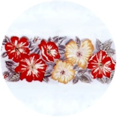 Virma 1874 Red flowers mug wrap Decal