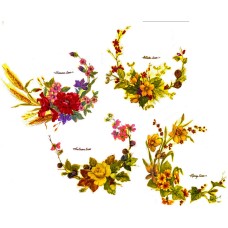 Virma 2336- Seasonal Flowers Clusters Decal