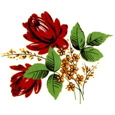 Virma 2354 Small Red Rose Decal
