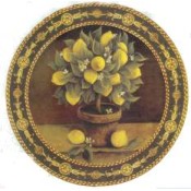 Virma decal 3204- Lemon and Peach Tree in Pots