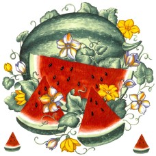 Virma 2238-C1 Watermelon (3 inch) Decal