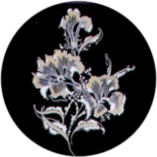 Virma 1462 Flower, Gold Decal