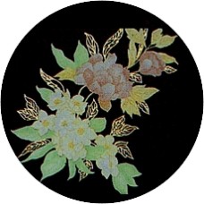 Virma 1650 Flowers, Pink/ Yellow, Gold Decal