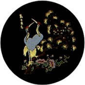 Virma decal 1652 - Cranes in Water, Gold