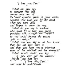 Virma 043 mug wrap sayings- "I Love you, Dad" Decal
