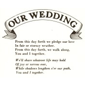 Virma decal 0058-mug wrap sayings-Our Wedding