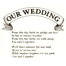 Virma 058 mug wrap sayings-Our Wedding Decal