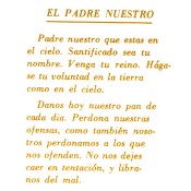 Virma decal 0066-mug wrap sayings-El Padre Nuestro (Lord's Prayer) in spanish GOLD