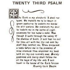 Virma 098-A mug wrap sayings-23rd Psalm Decal