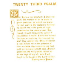Virma 098-B Mug Wrap Sayings 23rd Psalm (gold) Decal