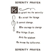 Virma decal 0100A-mug wrap sayings-Serenity Prayer-BLACK