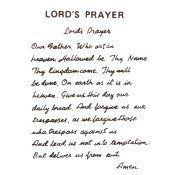 Virma decal 0101A - Mug Wrap Sayings - Lord's Prayer