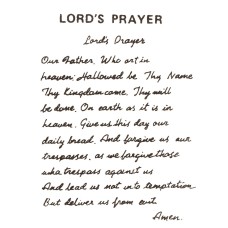 Virma 101-A Mug Wrap Sayings Lord's Prayer Decal