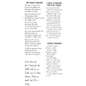 Virma decal 0110-mug wrap sayings- 4 Different Prayers