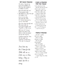 Virma 110 mug wrap sayings- 4 Different Prayers Decal
