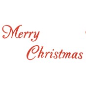 Virma decal 0112-mug wrap sayings-Merry Christmas in red