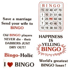 Virma 140 mug wrap sayings-Bingo Sayings in Black and red Decal