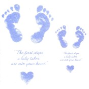Virma decal 0141-mug wrap sayings-Baby Feet in Blue