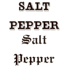Virma 145 mug wrap sayings-Salt/Pepper labels Decal