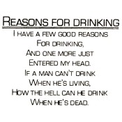 Virma decal 0197-mug wrap sayings-Reasons for Drinking