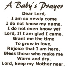 Virma 210 mug wrap sayings-A Baby's Prayer Decal