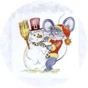 Virma decal 1050-Christmas Mice